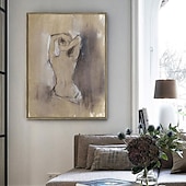 preiswerte Nude Art-Handgefertigtes handgemaltes Ölgemälde Wand modernes abstraktes Gemälde nackte Dame Leinwand Gemälde Heimdekoration Dekor gerollte Leinwand kein Rahmen ungedehnt