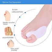 cheap Bunion Corrector-Bunion Cushion Protection (Suitable Night And Home Use And Replace Them Regularly) Toe Corrector Relieving Pressure For Pain Relief