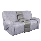 abordables Silla reclinable y con alas-Fundas elásticas para sofá reclinable de 2 plazas, funda de sofá reclinable de dos plazas, como funda de sofá de cuero con lazo elástico, protector de muebles antiarañazos para perros y mascotas