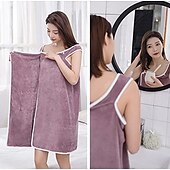 baratos Toalhas-plus size 80-180 catties pode usar toalha de banho sling roupão de banho feminino saia de banho espessa adulto do que algodão puro absorvente