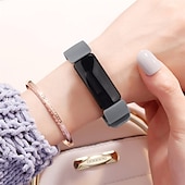 baratos Pulseiras de relógio Fitbit-3 pacotes Pulseira de Smartwatch Compatível com Fitbit Inspire 3 Inspire 2 / Inspire HR / Inspire Silicone Relógio inteligente Alça Impermeável Ajustável Mulheres Homens Pulseira Esportiva