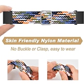 abordables Bracelets de montre Garmin-Bracelet nylon tressé 22mm 26mm pour Garmin Fenix 7 7X 6 6X Pro Epix Pro 47mm 51mm Instinct 2X Approach S70 S62 S60 Forerunner 955 945 Marq