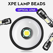 رخيصةأون مشاعل تكتيكية-أضواء فلاش يدوية LED بواعث أوتوماتيكي إضاءة الوضع مع كابل USB تصميم جديد سهل الحمل مضاعف استخدام اليومي