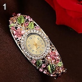 economico Orologi al quarzo-orologio da polso al quarzo vestito da braccialetto di cristallo da donna nuovo arrivo