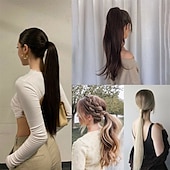 economico Code-A cordoncino Code Soffice / Classico / Facile da indossare Capelli sintetici Pezzo di capelli Estensione capelli Riccio Lungo Da sera / Festa / Serata / Da tutti i giorni