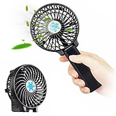 お買い得  携帯扇風機-ミニ折りたたみデスクファン – ハンドヘルド超静音USB充電式ファンとエアクーラー、家庭、学生寮またはオフィス用