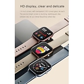 cheap Smartwatch-Smart Watch 1.4 inch Smartwatch Fitness Running Watch Bluetooth Pedometer Call Reminder Fitness Tracker Compatible with Android iOS Women Men GPS IPX-7 40mm Watch Case