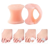 cheap Bunion Corrector-Toe Separators Hammer Toe Straightener - 2-Pack Big Toe Spacers Clear - Gel Spreader - Correct Crooked Toes - Bunion Corrector and Bunion Relief - Pads for Overlapping Hallux Valgus Yoga - Clear