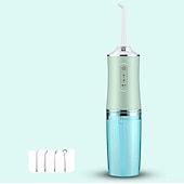 cheap Teeth Whitening-4 In 1 Water Flosser For Teeth Cordless Water Flossers Oral Irrigator With DIY Mode 4 Jet Tips Tooth Flosser Portable And Rechargeable For Home Travel For Men And Women Daily Teeth Care
