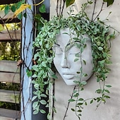 economico sculture e statue da giardino-Vaso Da Parete Da Donna Vaso Da Parete In Resina Da Appendere A Parete Vaso Da Fiori Per Piante Da Interno All&#039;aperto Arredamento Da Giardino
