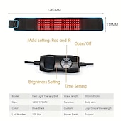 economico Massaggiatore per il corpo-rosso &amp; la cintura di bellezza a luce led a infrarossi ha portato il massaggio del pad caldo 660nm / 850nm il pad termico in vita riduce il gonfiore
