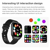 levne Chytré hodinky-iMosi GT40 Chytré hodinky 1.83 inch Inteligentní hodinky Bluetooth Záznamník hovorů Měřič spánku Monitor srdečního tepu Kompatibilní s Android iOS Dámské Muži Hands free hovory Voděodolné Média