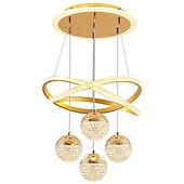 olcso Csillárok-40 cm-es szabályozható földgömb design fürt design függő könnyűfém réteges fordított festett felületek sziget északi stílus 220-240v