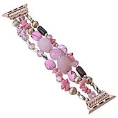 economico Cinturini per Apple Watch-Braccialetto di gioielli Compatibile con Cinturino dell&#039;Apple Watch 38mm 40mm 41mm 42mm 44mm 45mm 49mm Da donna Con perline Due toni Perline Cinturino di ricambio per iwatch Series Ultra 8 7 6 5 4 3