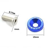 economico Attrezzi per riparazione auto-10pcs alluminio m6 x 20 modifica styling auto parafango rondella targa bulloni decorazione auto