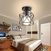 お買い得  フラッシュマウント＆セミフラッシュマウント-led シーリング ライト 20 センチメートル レトロ デザイン フラッシュ マウント ライト金属シーリング ライト用廊下ポーチ バー クリエイティブ ロフト バルコニー ランプ 110-240v