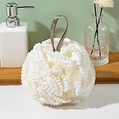 cheap Bathroom Gadgets-Big Bath Loofahs Shower Puff Ball, Flower Loofah Sponge Shower Bath Sponge Exfoliating Body Scrubber Pouf For Men Women