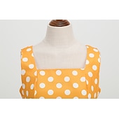 ieftine Rochii-1950 Retro / vintage rockabilly Rochii Costum de petrecere Rochie Flare Buline Costume de fancy Pentru femei Petrecere / Seara Petrecerea Burlăcițelor Adulți Rochie Rochii de acasă