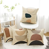 cheap Outdoor Pillow &amp; Covers-Outdoor Waterproof Pillow Cover Abstract for Patio Garden Sofa Couch Livingroom 1pc