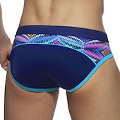 cheap Men's Swim Shorts-Men's Swimwear Swim Shorts Shorts Swim Briefs Print Print Comfort Breathable Outdoor Daily Going out Sports Hawaiian Black Blue