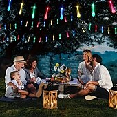 billiga Solsträngljus-led solsnöreljus 5m 20leds vattendroppe bubbelboll solljus utomhus vattentät landskap trädgårdsfestival dekoration lykta träd uteplatsljus