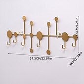 cheap Metal Wall Decor-1pc Punch-free Entry Doorway Key Hook, Wall Mounted Coat Hook, Metal Coat Rack For Clothes Hat Key Towel And Bag