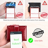 levne pouzdra a pouzdra na karty-RFID pánská kožená peněženka vintage luxusní krátká štíhlá pánská peněženka s klipem na peníze kreditní karty