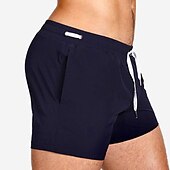 cheap Men&#039;s Swimming Shorts-Men&#039;s Swimwear Swim Shorts Swim Trunks Boxer Swim Shorts Shorts Plain Comfort Breathable Outdoor Daily Going out Sports Hawaiian White Pink