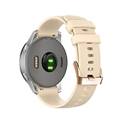 abordables Bracelets de montre Garmin-Bracelet silicone étanche 18mm 20mm pour Garmin Forerunner 265S 255S Active 5 Venu 3S 2S Sq 2 Plus Vivoactive 4S 3 Vivomove Sport, réglable