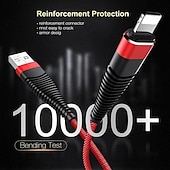 economico Cavetti per cellulari-5a cavo dati usb per iphone caricatore rapido cavo di ricarica per telefono android tipo c xiaomi huawei samsung filo caricatore per ipad