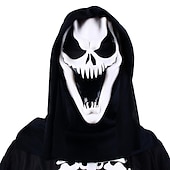 お買い得  アクセサリー-Ghostface マスク悪魔ゴーストコスプレ衣装ラテックスホラーマスクゴーストフェイススクリームヘルメット不気味なハロウィーンパーティー仮面舞踏会小道具マルディグラ