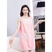 baratos Toalhas-plus size 80-180 catties pode usar toalha de banho sling roupão de banho feminino saia de banho espessa adulto do que algodão puro absorvente