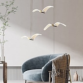 tanie Światła wiszące-lampy wiszące led kuchnia możliwość ściemniania oświetlenie akrylowe 40cm 1/3/4-światło nowoczesny dom wiejski przedpokój przedpokój oprawy oświetleniowe sufit wiszący kula ziemska nad stołem 110-240v