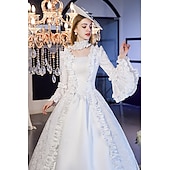 voordelige Jurken-cinderella maria antonietta retro vintage rococo victoriaans renaissance 18e eeuw prinses koloniale periode jurk dames jacquard kostuum vintage cosplay prestatie bruiloft 3/4-mouwen