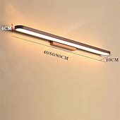 cheap Vanity Lights-15.6in  23.5in 31.2in Modern and Minimalist Led Wall Lamp Living Room Bedroom Bathroom Dressing Table Black Coffee Mirror Front lamp AC220V AC110V