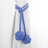 cheap Curtain Accessories-Rope Curtain Tassel Tie Backs Curtain Fringe Tiebacks Holdbacks Window Drapes Curtain Strap Buckle Holder Window Decorative Accessories