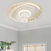 cheap Ceiling Fan Lights-Ceiling Fan with Light 20&quot; App &amp; Remote Control, Timing &amp; 3 Led Color Led Ceiling Fan, 6 Wind Speeds Modern Ceiling Fan for Bedroom, Living Room, Small Room