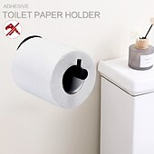 economico Portarotoli carta igienica-porta carta igienica autoadesiva sus304 rotolo di carta in acciaio inossidabile nero opaco portaoggetti porta rotolo di carta igienica distributore di asciugamani di carta da bagno porta carta