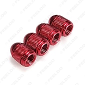 abordables Herramientas de reparación de coches-Starfire, 4 Uds., tapas universales de válvulas de neumáticos de aluminio, tapa antipolvo, tapas de vástago, tapas de vástago para coche, camión, bicicleta, accesorios de decoración