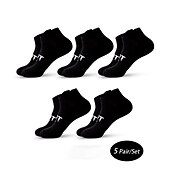 abordables calcetines de hombre-Hombre 5 pares Calcetín Calcetines hasta el Tibio Calcetines de Deporte Calcetines Cortos Negro Blanco Color Plano Casual Diario Básico Medio Verano Primavera Otoño Elegante Tradicional / Clásico