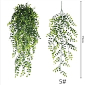 お買い得  人工植物と緑-人工植物プラスチックモダン現代壁の花 1 ピース結婚式の装飾
