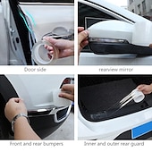 economico Decorazione e protezione carrozzeria-Striscia anti-collisione universale per auto nano nastro adesivo antigraffio soglia auto pellicola trasparente bordo porta adesivi protettivi per auto