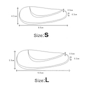 رخيصةأون الرعاية الشخصية والصحة-2 قطعة / زوج المهنية قوس دعم تقويم العظام نعل القدم لوحة مصحح القدم المسطحة حذاء وسادة العناية بالقدم إدراج النعال هلام السيليكون