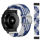 abordables Bracelets de montre Garmin-Bracelet nylon tressé 22mm 26mm pour Garmin Fenix 7 7X 6 6X Pro Epix Pro 47mm 51mm Instinct 2X Approach S70 S62 S60 Forerunner 955 945 Marq