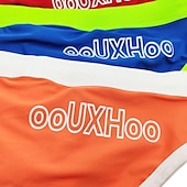 billiga Herrarnas simshorts-Herr Badkläder Badshorts Shorts Simkort Färgblock Komfort Andningsfunktion Utomhus Dagligen Utekväll Sport Hawaiisk Rubinrött Blå