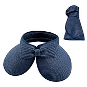 cheap Home Hats-Summer Foldable Empty Straw Hat Portable Outdoor Sunscreen Big Edge Sunshade Anti-ultraviolet Bow Beach Hat