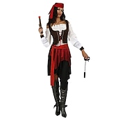 cheap Couple &amp; Group Costumes-Pirates of the Caribbean Pirates of the Caribbean Outfits Costume Cosplay Costume Party Movie Cosplay for Couple&#039;s Men&#039;s Women&#039;s Adults&#039; Masquerade