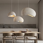 abordables Suspension-plafonnier led blanc chaud plafonnier encastré 30/40/50/60 / 70cm plafonnier led résine plafonnier rond moderne plafonnier pour couloir salon