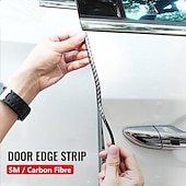 cheap Car Body Decoration &amp; Protection-StarFire 5M Carbon Fiber Car Door Edge Protector - Anti-Collision Bumper Trim, Scratch Guard &amp; Sealing Strip for Car Styling