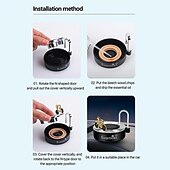 cheap Car Pendants &amp; Ornaments-Solar-Powered Car Fragrance Instrument with Creative Bicycle Rotating Decoration Unique Car Fragrance Gift